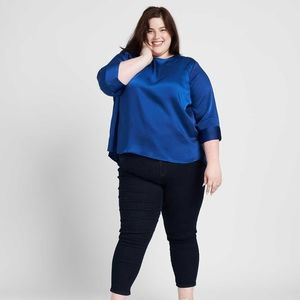 COPY - Universal Standard Louise Satin Blouse XL